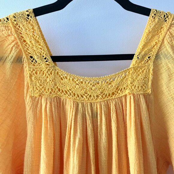 Vintage California Miss yellow cotton babydoll dress. - Picture 5 of 7
